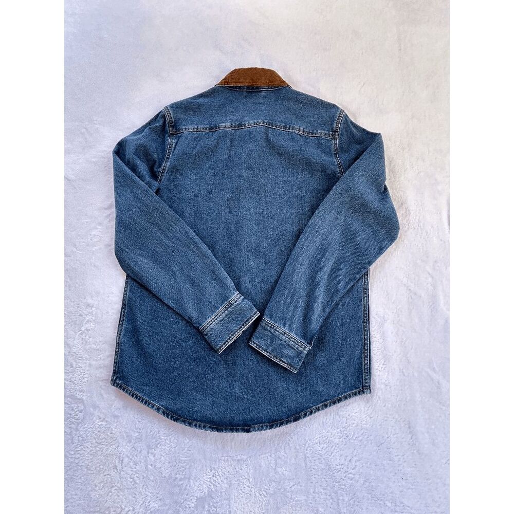 Men's Frye Western Jean Barn Shacket, Corduroy Collar, Button Up, Size S, NWT - Picture 5 of 8